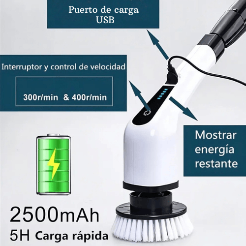 Clean Master Pro Cepillo de Limpieza Eléctrico 7 en 1