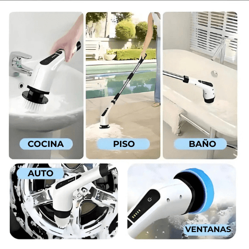 Clean Master Pro Cepillo de Limpieza Eléctrico 7 en 1