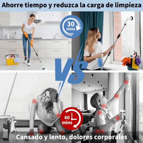 Clean Master Pro Cepillo de Limpieza Eléctrico 7 en 1