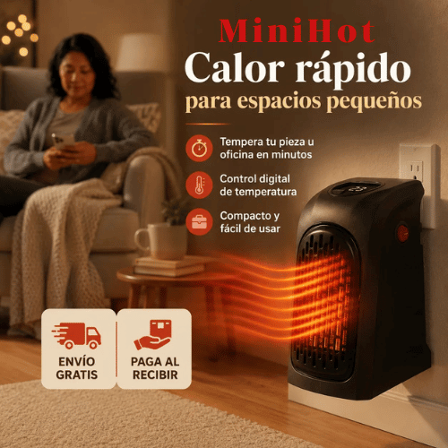MiniHot Calefactor Portátil / Olvídate del Frío en un Instante