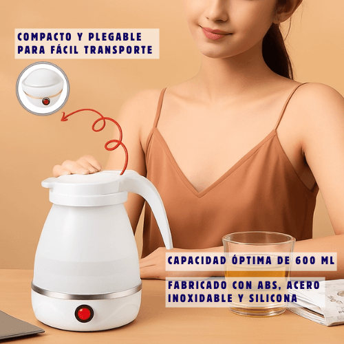 EasyBoil Pro Hervidor Eléctrico Plegable / Agua Caliente Donde Quieras