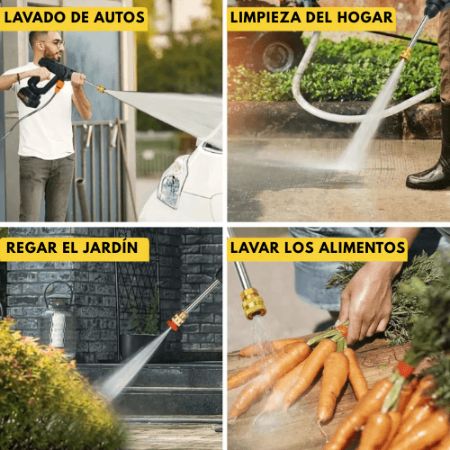 HydroMax Go Hidrolavadora Inalámbrica - Incluye Batería Extra de Regalo