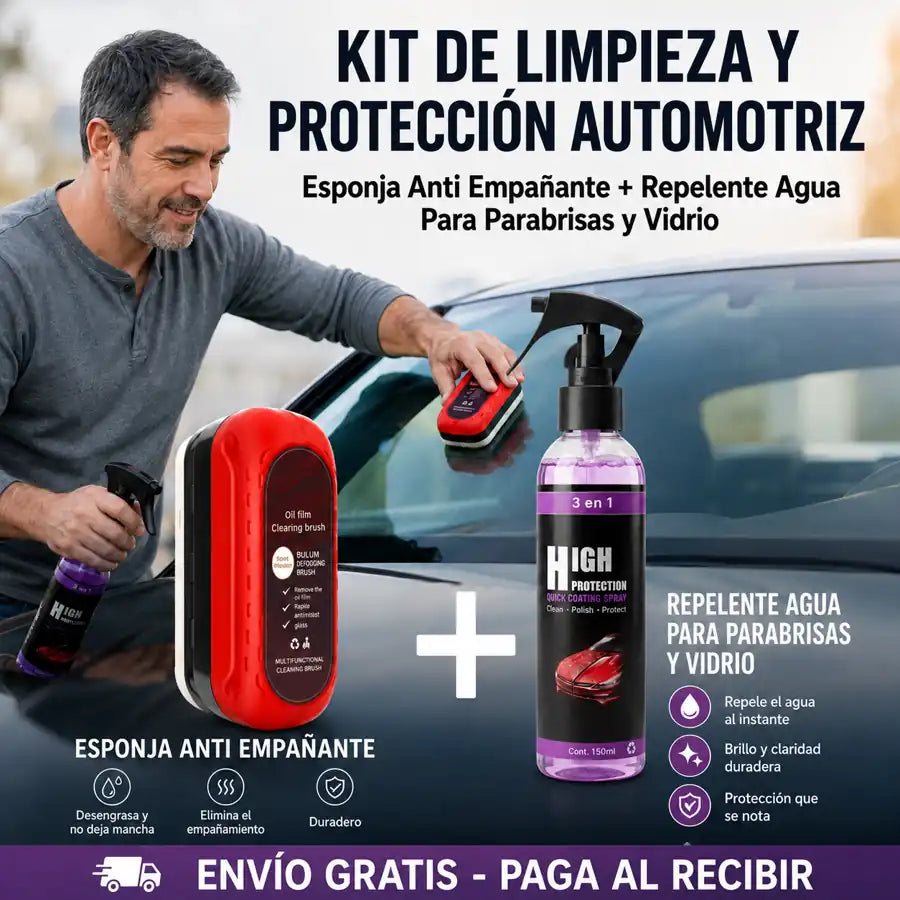 AutoClear Duo / Ayuda a reducir empañamiento y cuida la pintura de tu auto