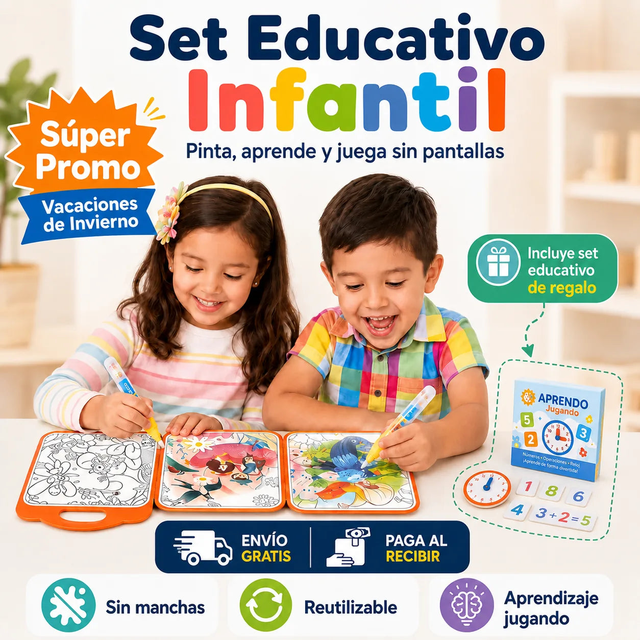 Set Educativo Infantil – Aprender Jugando sin Pantallas
