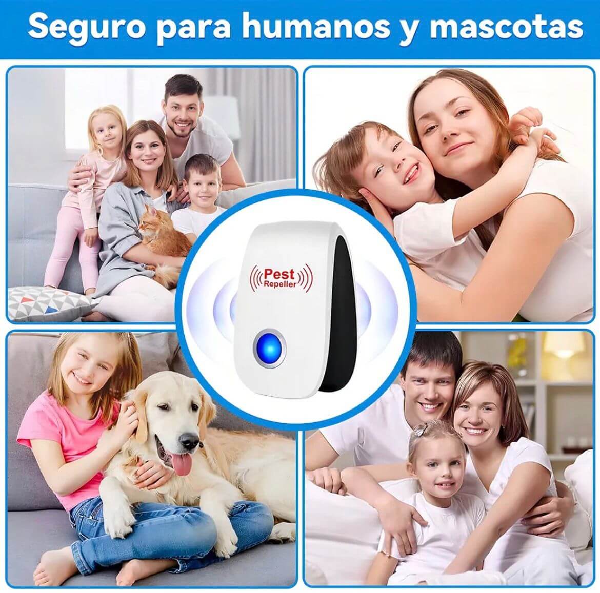 Ultrasonic Pro Repelente; Convierte tu hogar en una lugar libre de plagas.
