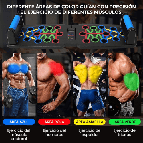 Power Push Tablero Multifuncional; Entrena tu cuerpo desde casa sin pagar gimnasio.